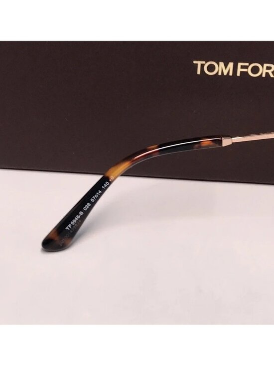New Authentic Tom Ford Women\'s Gold Frame Glasses TF5946-B 028 main image 5